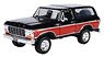 1978 Ford Bronco Hard Top Two Tone W/Spare Tire (Black/Red) (ミニカー)