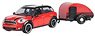 Mini Coopers S Countryman with Trailer (Red) (ミニカー)