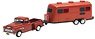 1955 Chevy 5100 Camber (Red-Red) (Diecast Car)