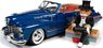 1947 キャディラック コンバーチブル `モノポリー` ブルー/レッド Mr.モノポリー フィギュア付き (ミニカー)
