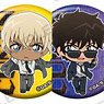 Detective Conan Trading Hologram Can Badge (Set of 6) (Anime Toy)
