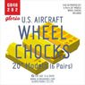 U.S. Aircrafts Wheel Chocks 20` Models (Set of 6) (Plastic model)