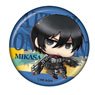 Attack on Titan Chimi Chara Can Badge Mikasa (Anime Toy)