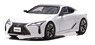 Lexus LC500h L package (GWZ100) 2017 White Nova Glass Flake (Diecast Car)