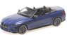 BMW M4 Cabriolet 2020 Matte Blue Metallic (Diecast Car)