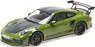 ポルシェ 911 GT3RS (991.2) 2019 グリーン/ ヴァイザッハ パッケージ/ロゴ/ブラックホイール (ミニカー)