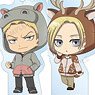 Attack on Titan Trading Marley`s Soldiers Chibi Chara Acrylic Stand Key Ring (Set of 8) (Anime Toy)