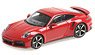 Porsche 911 (992) Turbo S 2020 Red (Diecast Car)