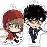 Detective Conan Acrylic Key Ring Collection (Play Back) (Set of 10) (Anime Toy)