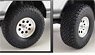 Offroad Wheel & Tire Set Chrome (Diecast Car)