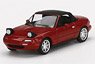 Mazda Miata MX-5 (NA) Classic Red Headlight Up / Soft Top (LHD) (Diecast Car)