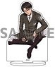 Chara Acrylic Figure [Attack on Titan] 16 Sitting Ver. Levi ([Especially Illustrated]) (Anime Toy)