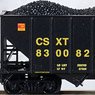 993 00 189 (N) CSX(R) Hopper Runner Pack (#830082, 830463, 830971, 831045) (4-Car Set) (Model Train)