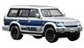 Mitsubishi Pajero 2nd Gen Blue Stripe LHD (Limited Edition) (Diecast Car)
