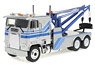 1984 Freightliner FLA 9664 Tow Truck - Silver with Blue Stripes (ミニカー)