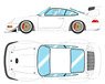 Porsche 911 (993) GT2 EVO 1998 White (Diecast Car)