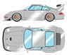 Porsche 911 (993) GT2 EVO 1998 Silver (Diecast Car)