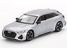 Audi RS 6 Avant Carbon Black Edition Florett Silver (LHD) (Diecast Car)