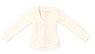 PPNM Natural V-neck Sweater (White) (Fashion Doll)