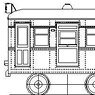1/80(HO) Konan Railway Type KUHANI1280 Kit (Unassembled Kit) (Model Train)