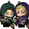 TV Animation [Attack on Titan] Trading 3Way Rubber Stand [Chara Hoppin!] (Set of 6) (Anime Toy)