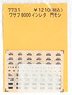 Instant Lettering for WASAFU8000 Momoshi (WASAFU8500) (for Kato) (Model Train)