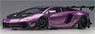 Liberty Walk LB-Works Lamborghini Aventador Limited Edition (Metallic Purple [Viola SE30] / Carbon Black Bonnet) (Diecast Car)