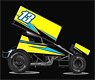 Buch Motorsports Sprint Car 2022 #13 Justin Peck (ミニカー)