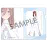 The Quintessential Quintuplets Clear File Miku Nakano Wedding Dress Ver. (Anime Toy)