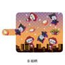 The Vampire Dies in No Time. Notebook Type Smartphone Case Multi L B Repeating Pattern (Anime Toy)