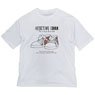 Detective Conan Conan`s Kick-strengthening Shoes Big Silhouette T-Shirt White L (Anime Toy)