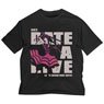 Date A Live IV Kurumi Tokisaki Big Silhouette T-Shirt Black L (Anime Toy)