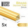 Brass Square Tube 3.0mm (5pcs) (Material)