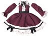 Rosalind Dress Set (Raspberry) (Fashion Doll)