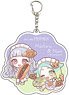 Big Acrylic Key Ring [Idol Land PriPara] 04 Nino & Michiru Bakery Ver. (Mini Chara) (Anime Toy)