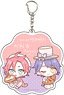 Big Acrylic Key Ring [Idol Land PriPara] 05 Asahi & Koyoi Bakery Ver. (Mini Chara) (Anime Toy)