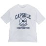 Dragon Ball Capsule Corporation Big Silhouette T-Shirt White XL (Anime Toy)
