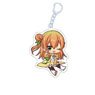 The Demon Girl Next Door 2-Chome Petanko Acrylic Key Ring Mikan Hinatsuki (Magical Girl) (Anime Toy)