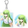 Code Geass Lelouch of the Rebellion Acrylic Key Ring & Can Badge Set C.C. (Anime Toy)
