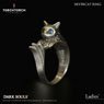 Dark Souls x Torch Torch/ Ring Collection : Silvercat Ring Ladies Model Ladies Size: 7.5-8 (Completed)