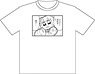 ポプテピピック 白Tシャツ (ワクチン三回目完了) M (キャラクターグッズ)