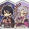 Chara Acrylic Badge [Bungo to Alchemist] 01 (Retro Art) (Set of 6) (Anime Toy)