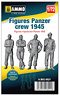 Figures Panzer Crew 1945 (Set of 4) (Plastic model)