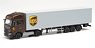 (HO) Iveco S-Way LNG Box Semi Trailer `UPS` [Iveco S-Way] (Model Train)