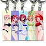 The Quintessential Quintuplets Stick Key Ring (Set of 5) Swimwear (Anime Toy)