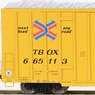 123 51 011 (N) 60` Rib Side High Cube, Double Plug Box Car TTX RD #665113 (Model Train)