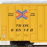 123 53 011 (N) 60` Rib Side High-Cube Double Plug Box Car TTX v.1 RD# TBOX 665148 (Model Train)