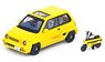 Honda City Turbo II Yellow w/Motocompo (Diecast Car)