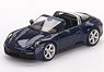 Porsche 911 Targa 4S Gentiana Blue Metallic (LHD) (Diecast Car)