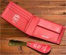 Bi-fold Wallet & Slide Shoehorn (Wallet Color : Outside Black, Inside Red / Shoehorn Color : Red) (Diecast Car)